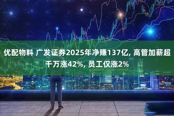 优配物料 广发证券2025年净赚137亿, 高管加薪超千万涨42%, 员工仅涨2%