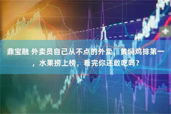 鼎宝融 外卖员自己从不点的外卖，黄焖鸡排第一，水果捞上榜，看完你还敢吃吗？