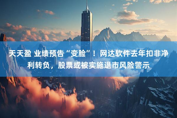 天天盈 业绩预告“变脸”！网达软件去年扣非净利转负，股票或被实施退市风险警示