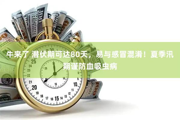 牛来了 潜伏期可达80天，易与感冒混淆！夏季汛期谨防血吸虫病