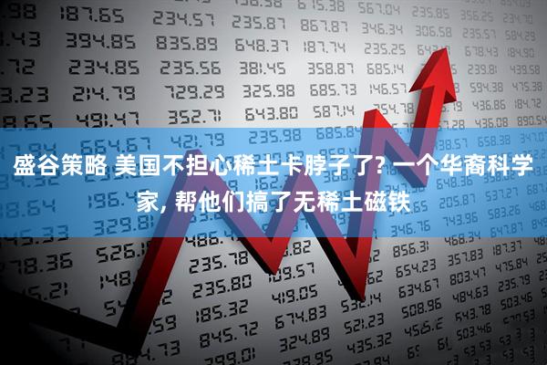 盛谷策略 美国不担心稀土卡脖子了? 一个华裔科学家, 帮他们搞了无稀土磁铁